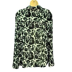 Christian Wijnants Button Front Long Sleeve Shirt NWT Size 40/Medium